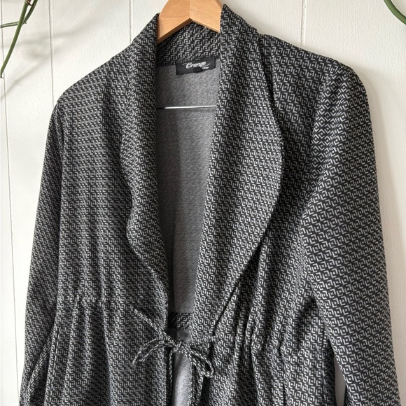 Orange Fashion Village Gray Patterned Cardigan/Blazer L/XL - Picture 2 of 3
